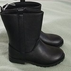 Black leather boots toddler size 11